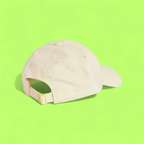 ADIDAS CREAM BASEBALL CAP WITH YELLOW TREFOIL EMBLEM