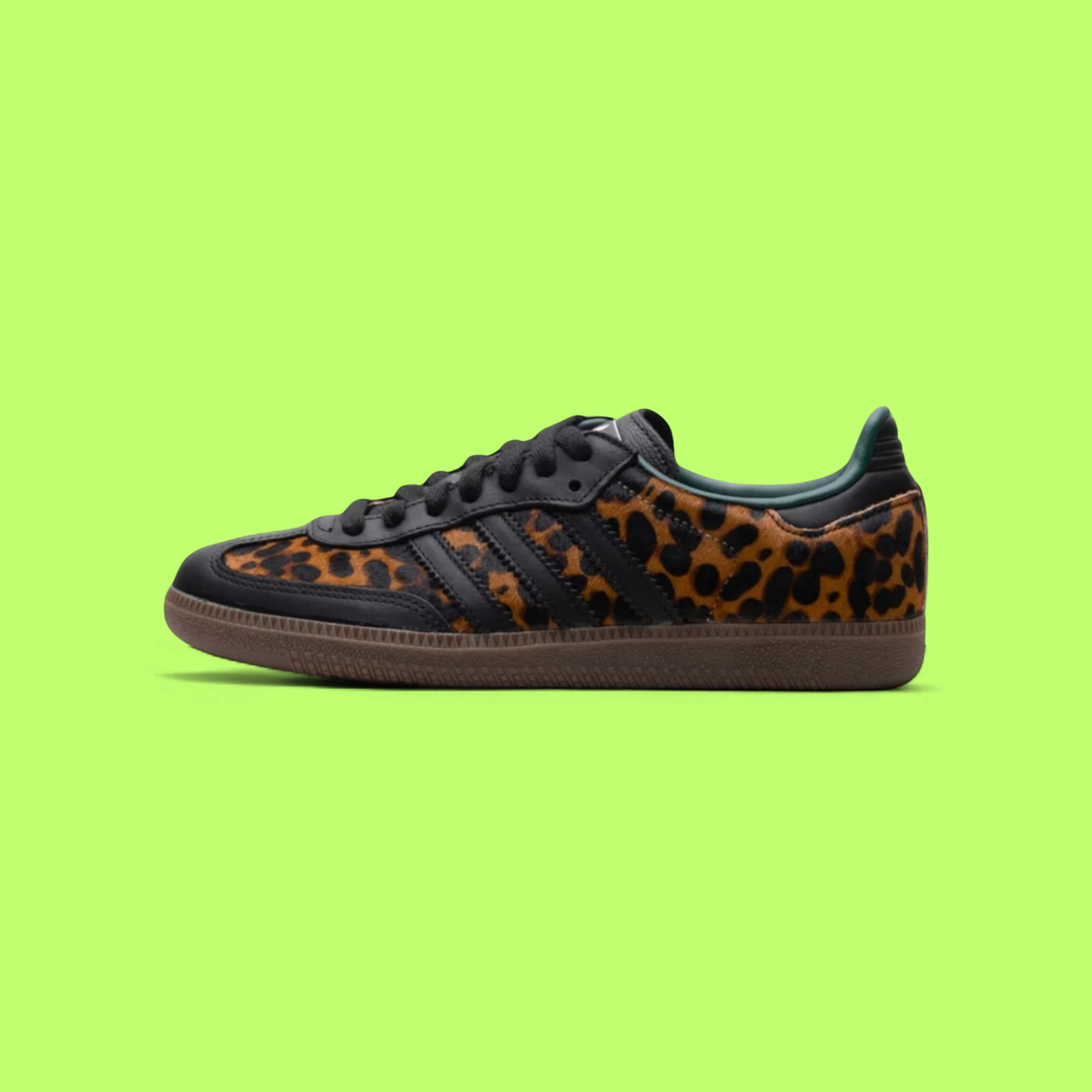 ADIDAS SAMBA OG BLACK GREEN LEOPARD PREMIUM LIMITED EDITION