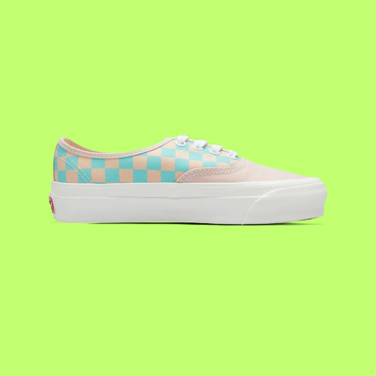 VANS AUTHENTIC PLATFORM BEIGE BLUE CHECKERBOARD STYLE DROPZZ