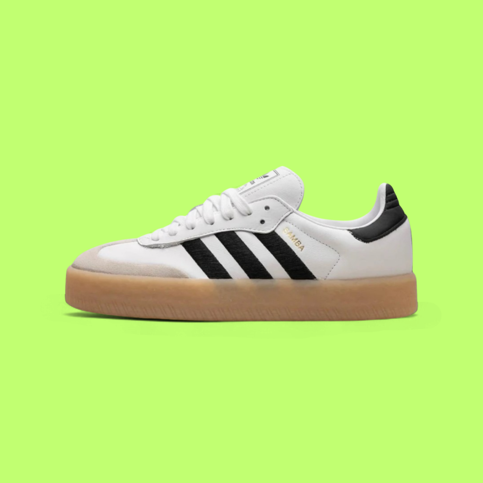 ADIDAS SAMBAE 2.0 “WHITE  BLACK” PREMIUM LEATHER CLASSIC HERITAGE