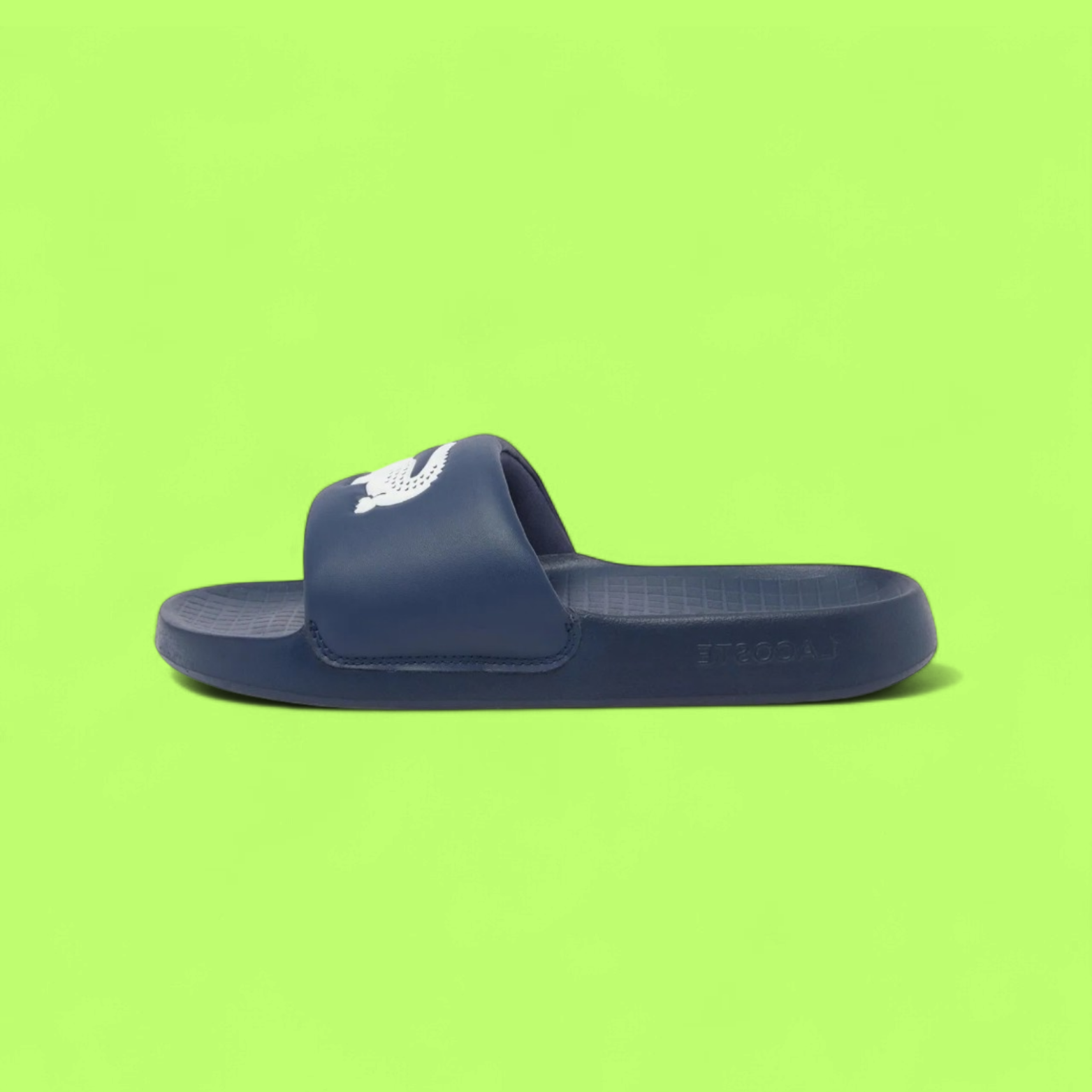 LACOSTE SERVE SLIDE 1.0 MEN'S NAVY BLUE COMFORT POOL SANDALS