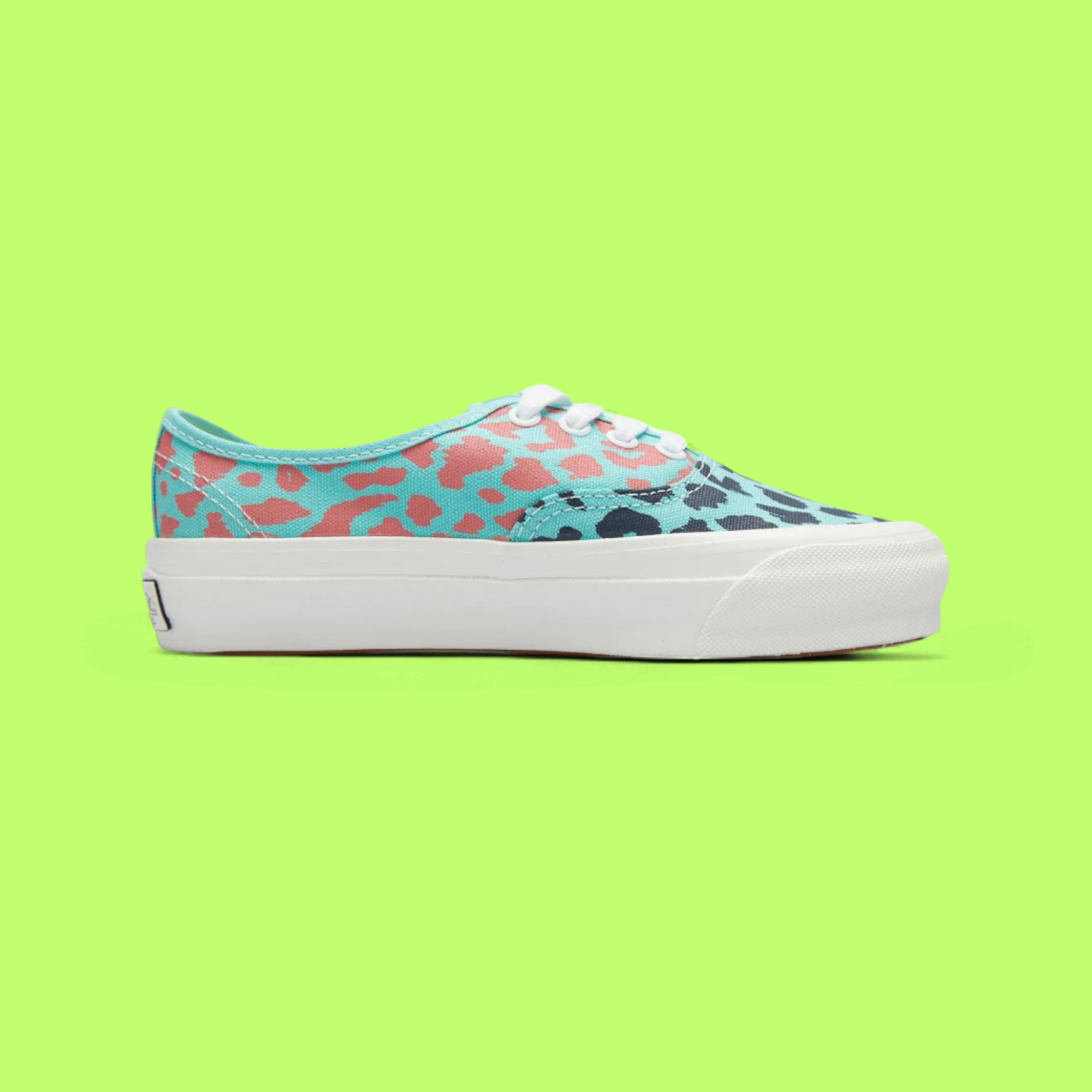 VANS AUTHENTIC PLATFORM BLUE PINK LEOPARD PRINT STYLE DROPZZ