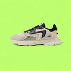 LACOSTE L003 MEN'S BEIGE MESH AND LEATHER CASUAL SNEAKERS