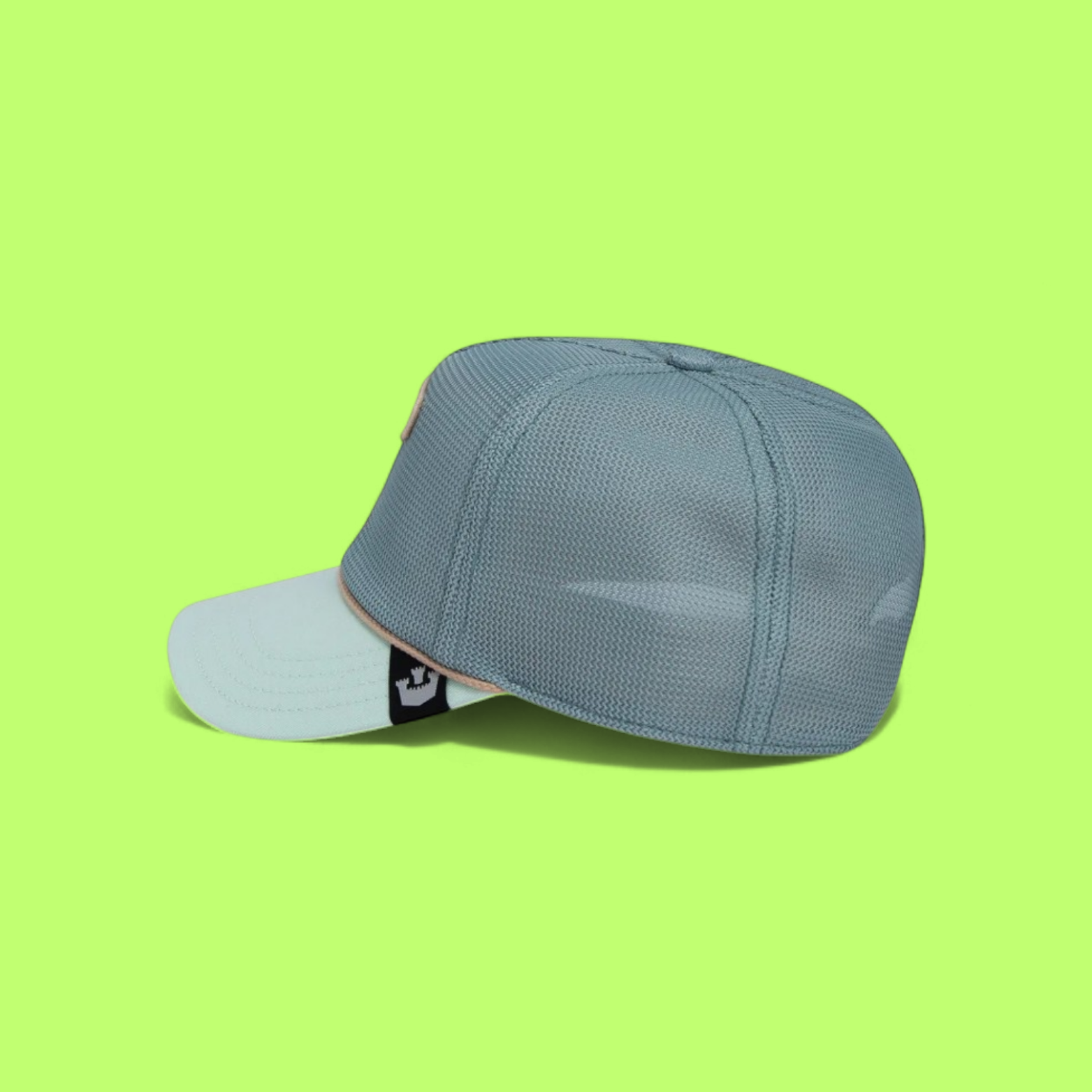 MINT GREEN CAP WITH RED LIONFISH AND POISON PATCH CWCDE