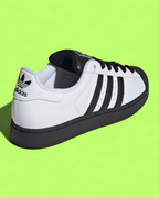 ADIDAS SUPERSTAR WHITE BLACK SHELL TOE SNEAKERS CLASSIC STYLE