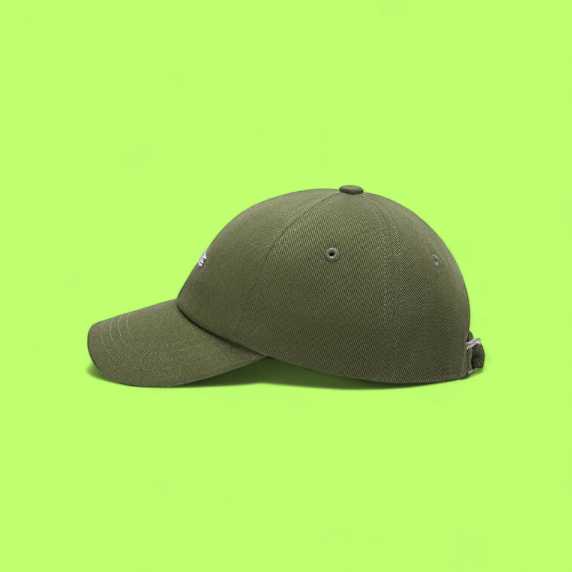 JACQUEMUS GREEN LOGO BASEBALL CAP MINIMAL PREMIUM DESIGN