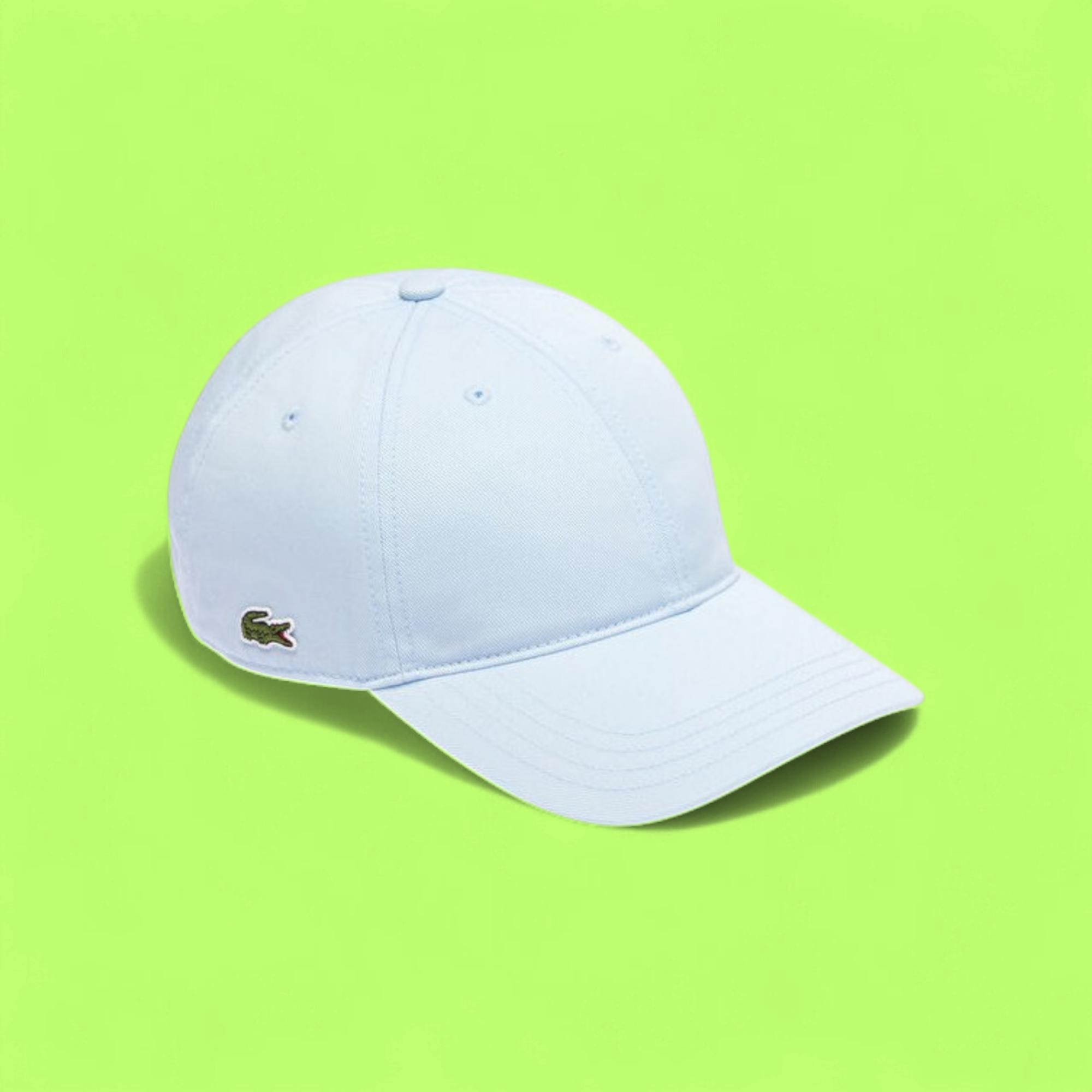 LACOSTE LIGHT BLUE CAP WITH ICONIC CROCODILE LOGO CWCD