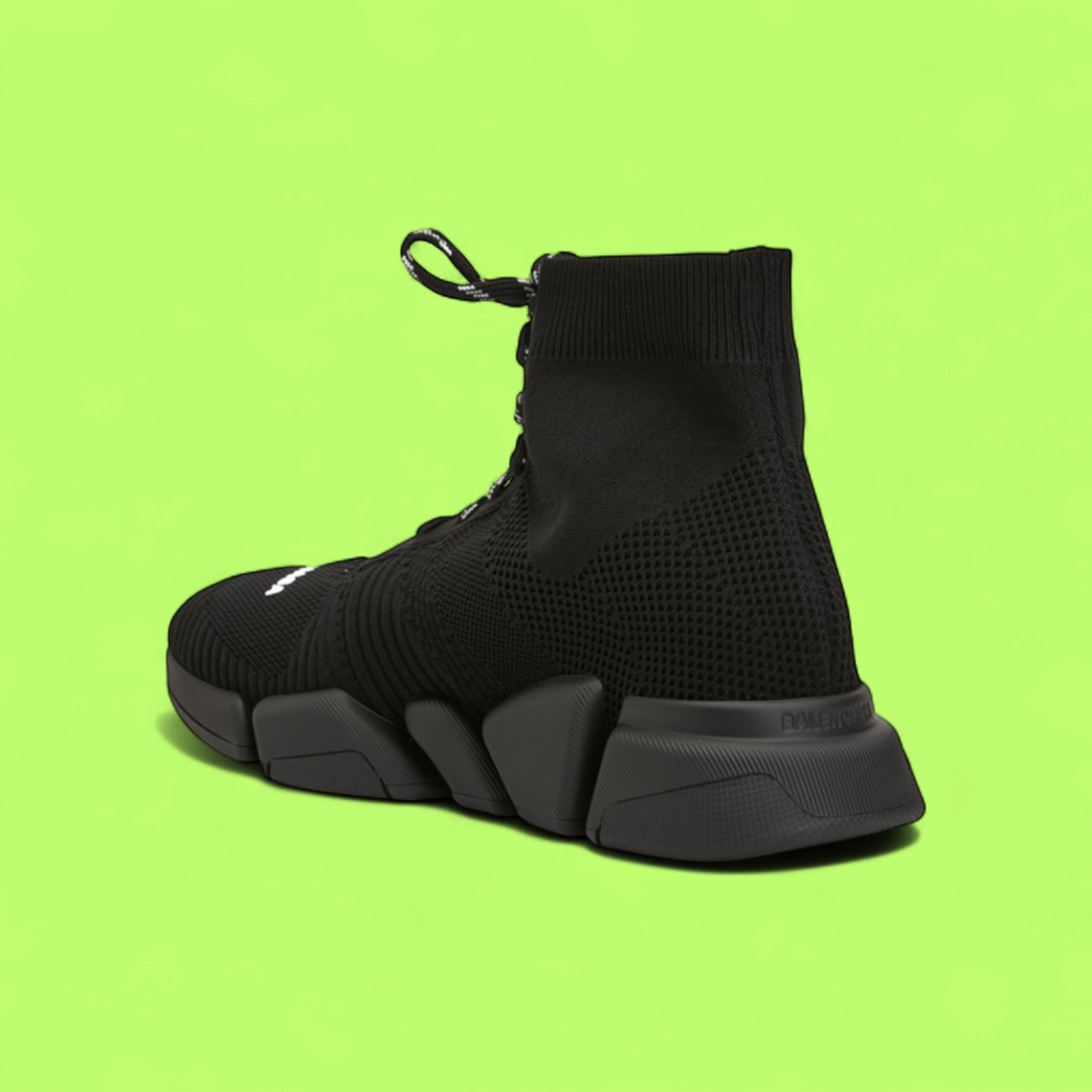 BALENCIAGA X-PANDER HIGH TOP KNIT BLACK SNEAKERS ICON DROP