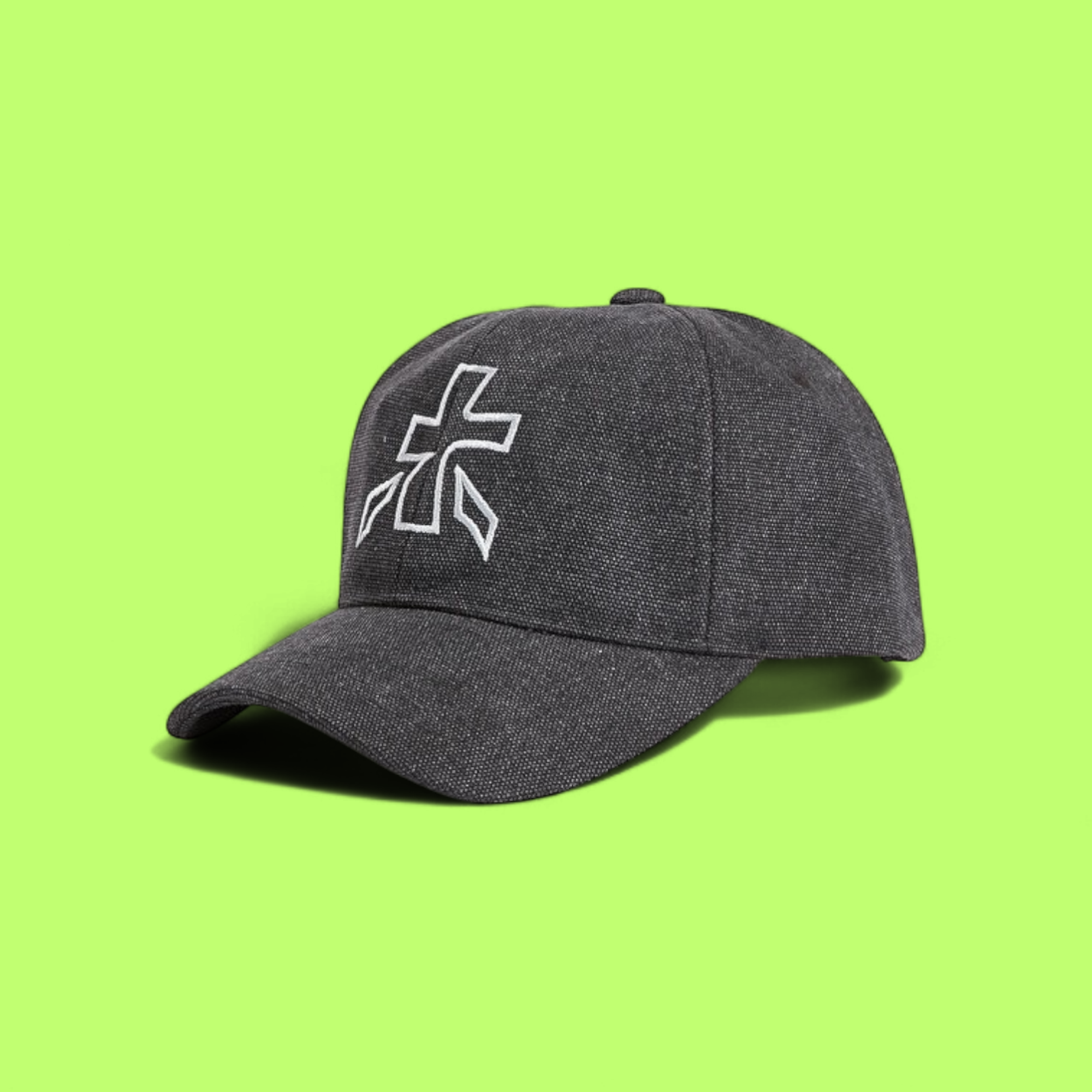 PREMIATA BLACK CAP WITH WHITE EMBROIDERED LOGO DETAIL CWCD