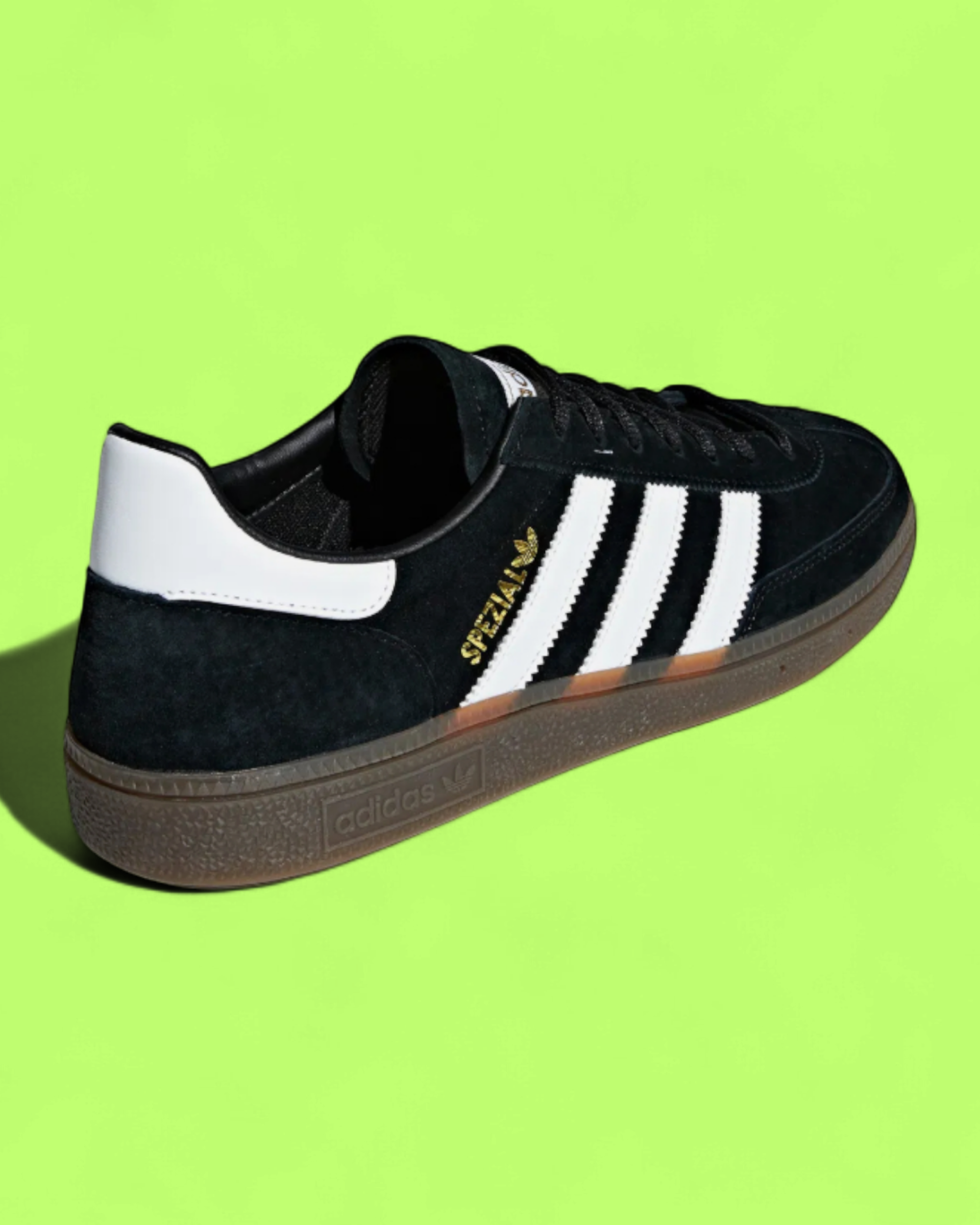 ADIDAS HANDBALL SPEZIAL BLACK WHITE SUEDE RETRO CASUAL SNEAKERS
