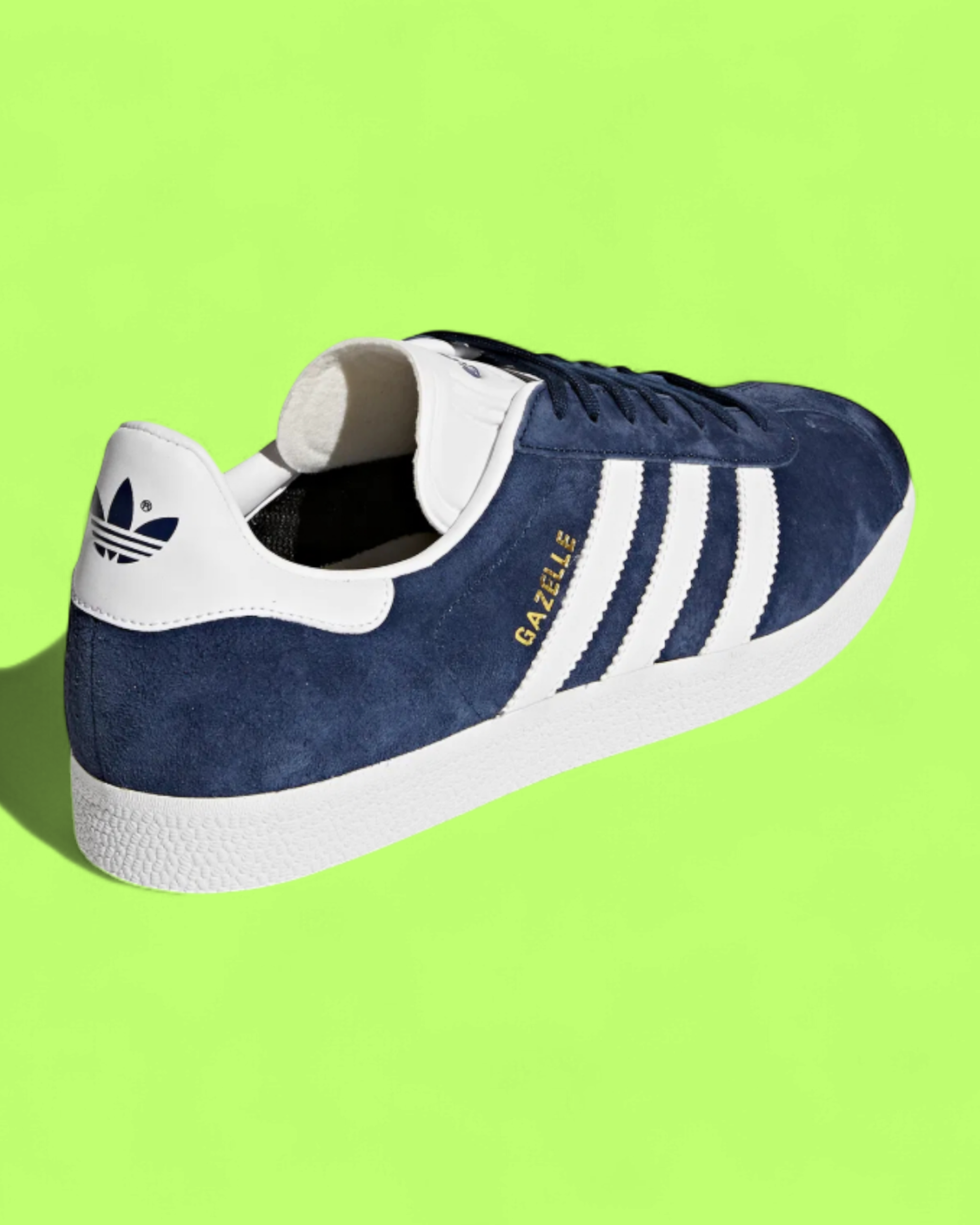 ADIDAS GAZELLE NAVY WHITE CLASSIC SUEDE RETRO SNEAKERS CWCD