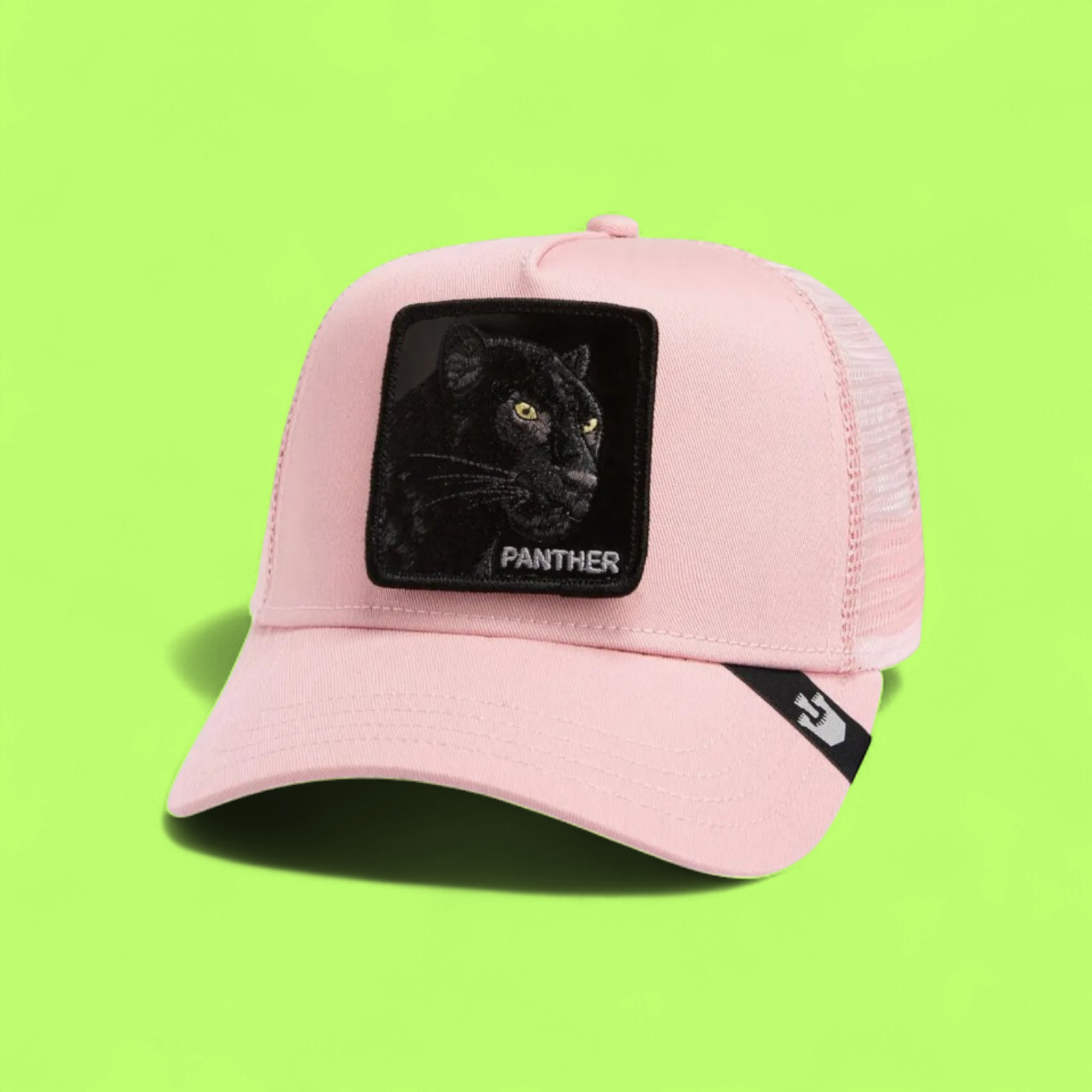 PINK PANTHER EMBROIDERED TRUCKER HAT WITH MESH BACK ICONZZ