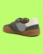 ACNE STUDIOS GREY WHITE GREEN SUEDE PANEL GUM SOLE RETRO
