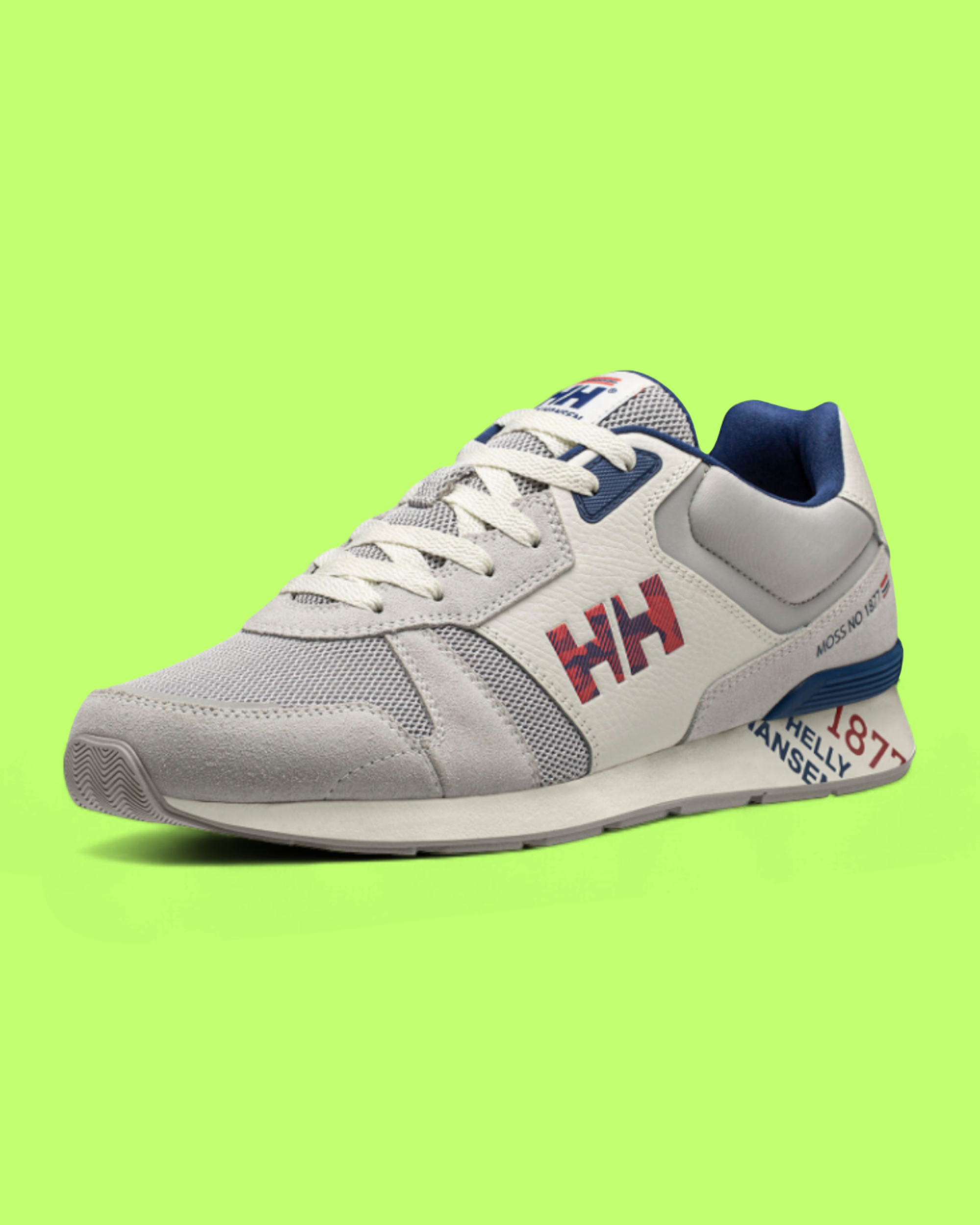 HELLY HANSEN WHITE RED BLUE RETRO STYLE SPORT SNEAKERS CWCD