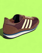 ADIDAS SL 72 BURGUNDY BROWN SUEDE CREAM STRIPES RETRO RUNNING