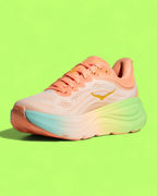 HOKA PEACH GREEN GRADIENT PERFORMANCE RUNNING SNEAKER