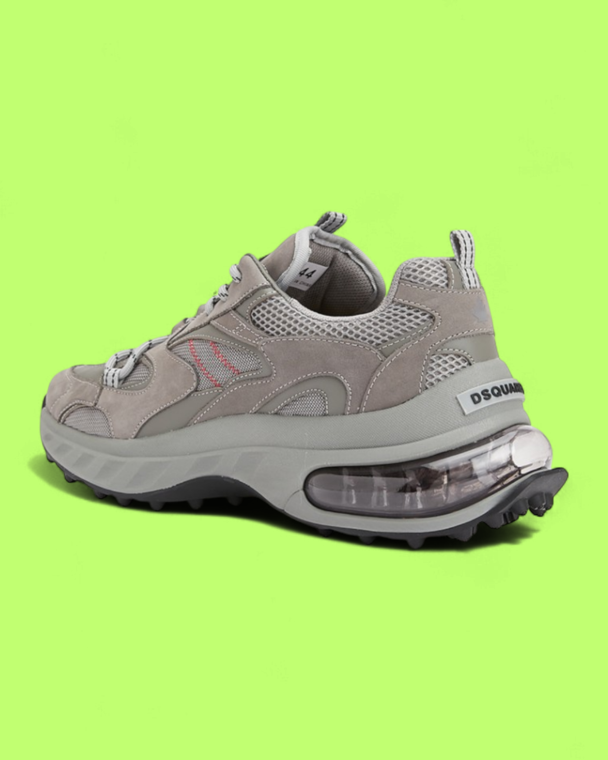 DSQUARED2 DEAN & DAN GREY CHUNKY SNEAKER WITH AIR SOLE