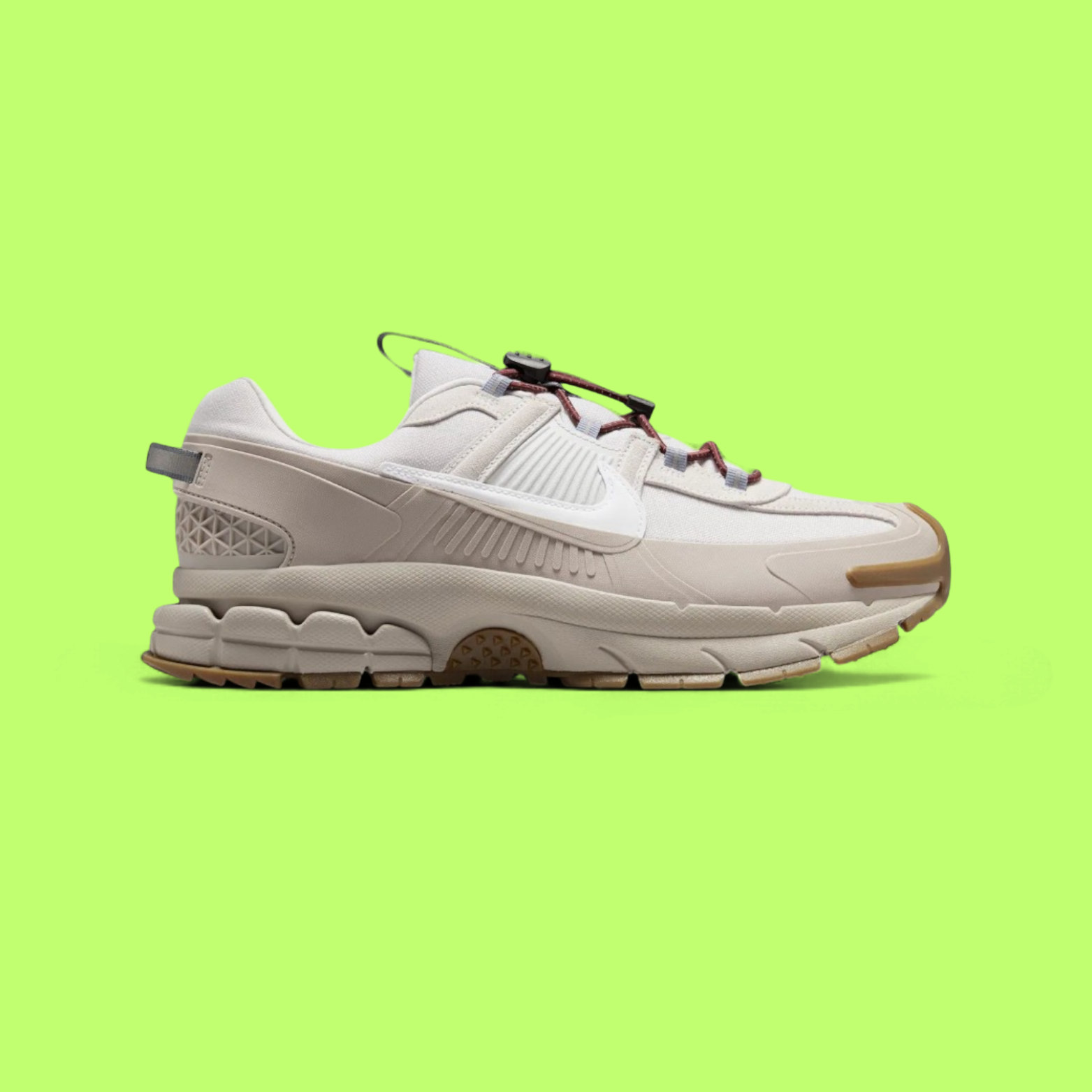 NIKE ZOOM VOMERO ROAM MEN'S GREY MESH AND LEATHER RUNNING SHOES