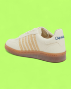 DSQUARED2 XOXO EMBROIDERED CANVAS SNEAKER WITH GUM SOLE