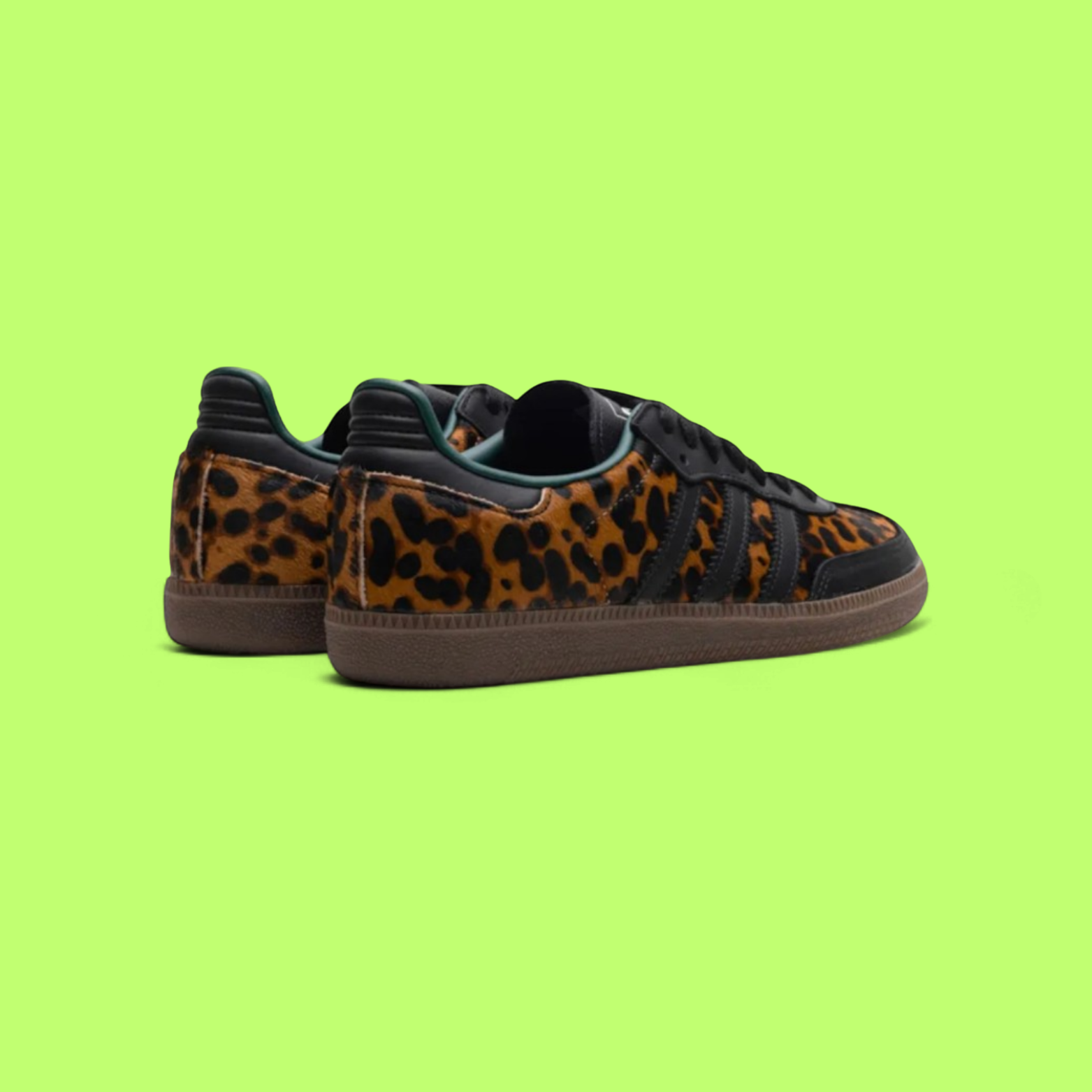 ADIDAS SAMBA OG BLACK GREEN LEOPARD PREMIUM LIMITED EDITION