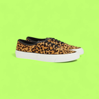 AQUAZZURA LOW TOP SNEAKERS WITH LEOPARD PRINT AND RUBBER SOLE