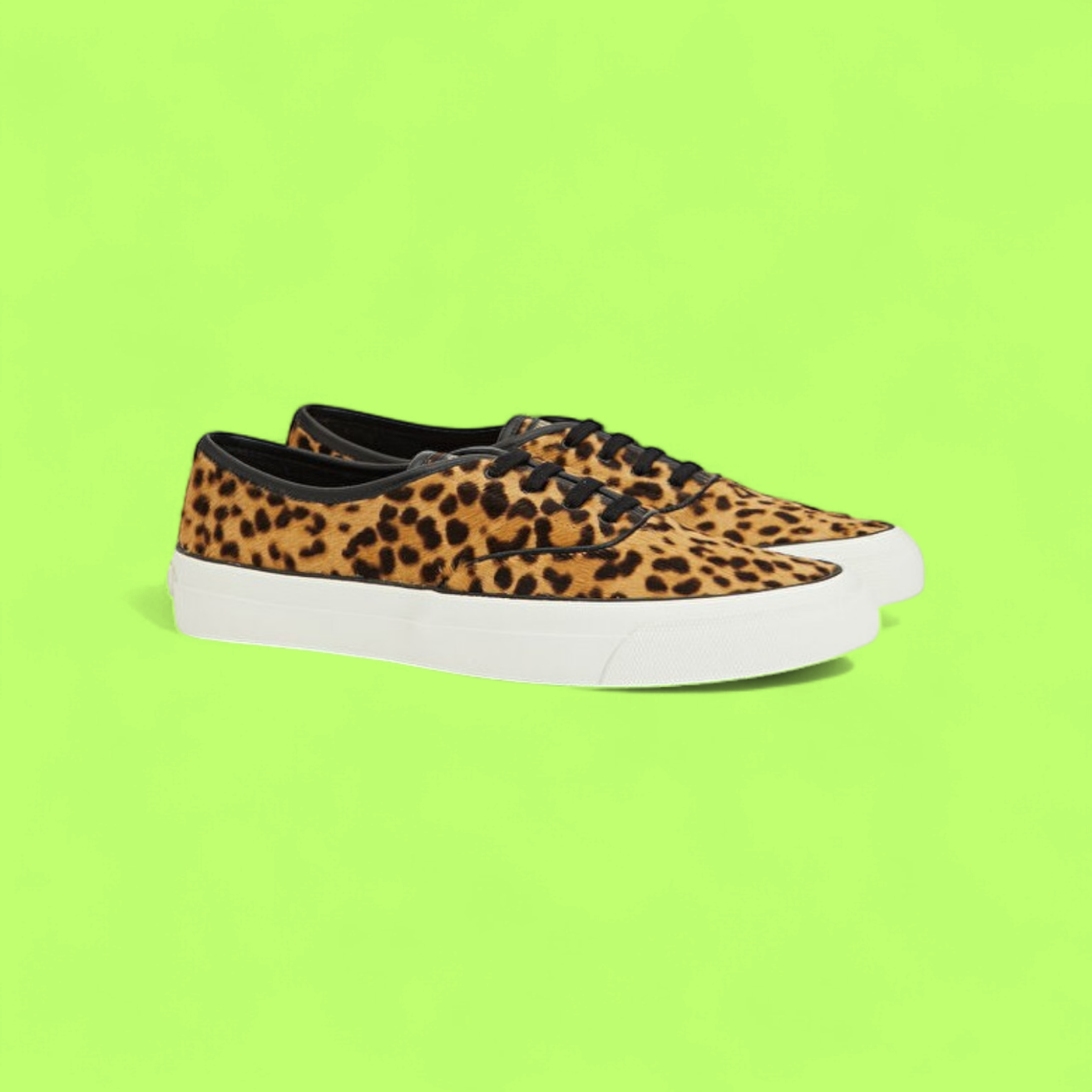 AQUAZZURA LOW TOP SNEAKERS WITH LEOPARD PRINT AND RUBBER SOLE
