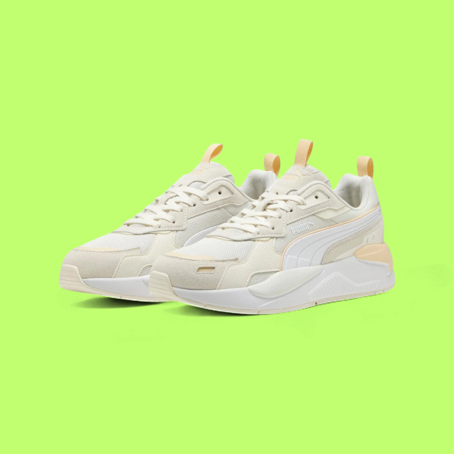 PUMA X-RAY 3 SD UNISEX BEIGE RETRO CHUNKY SNEAKERS WRT