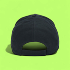 FENDI BLACK BASEBALL CAP WITH EMBROIDERED LOGO LETTERING