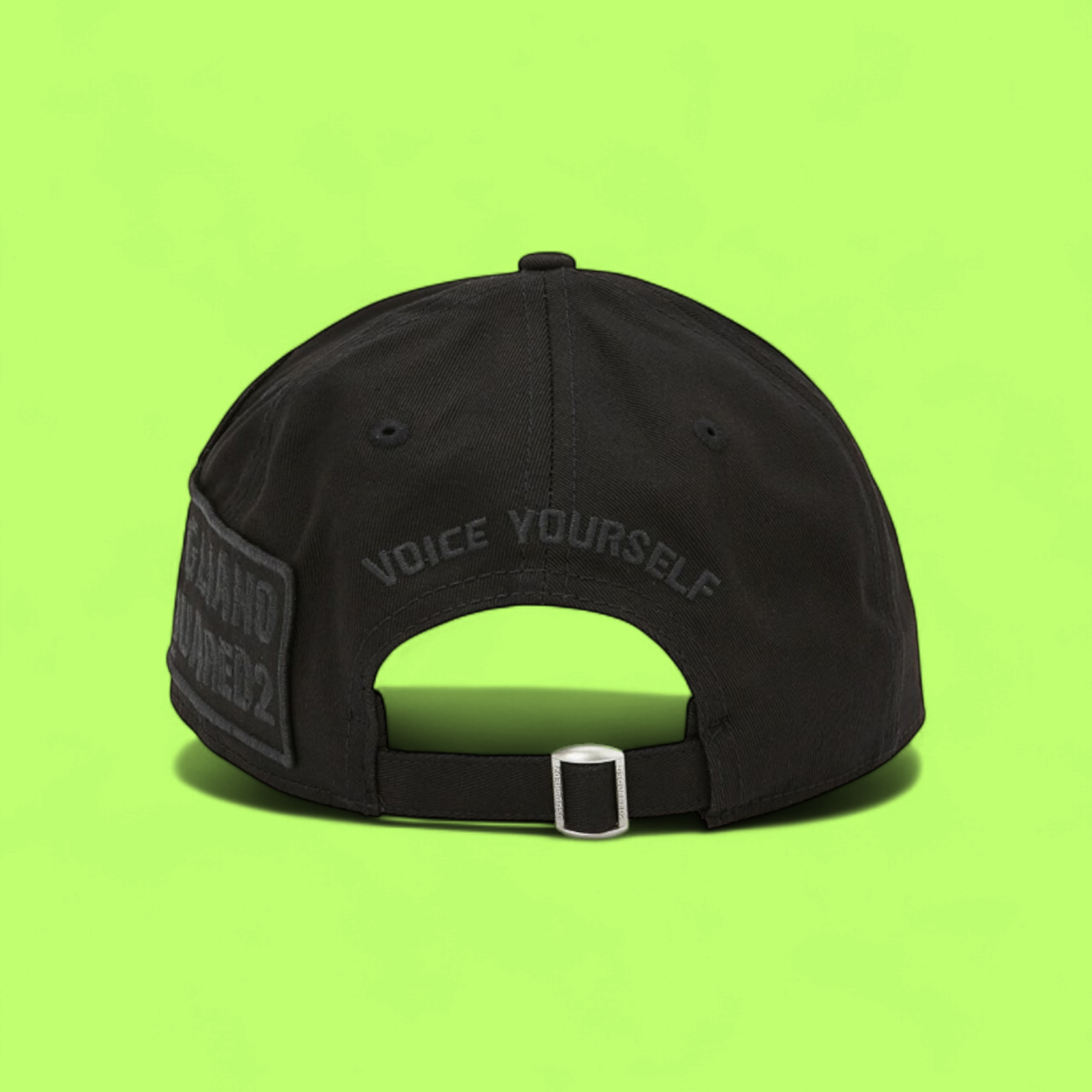 BLACK PATCHWORK CAP WITH MAGLIANO INSPIRED DETAILS CWCD