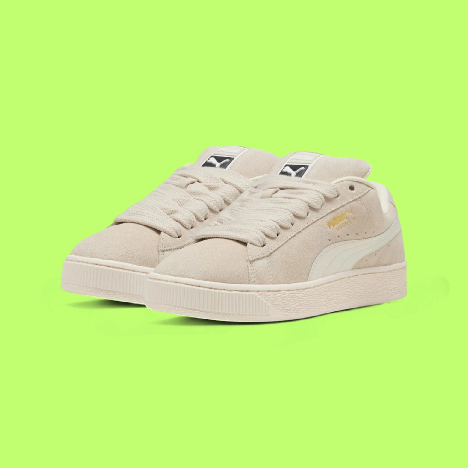 PUMA SUEDE XL UNISEX WHITE BEIGE SPORTS SHOES WZRT DROPZZ