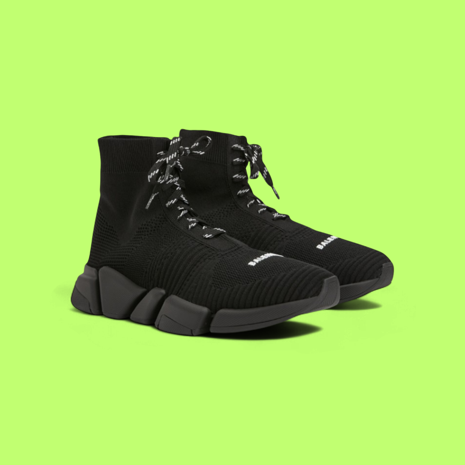 BALENCIAGA X-PANDER HIGH TOP KNIT BLACK SNEAKERS ICON DROP