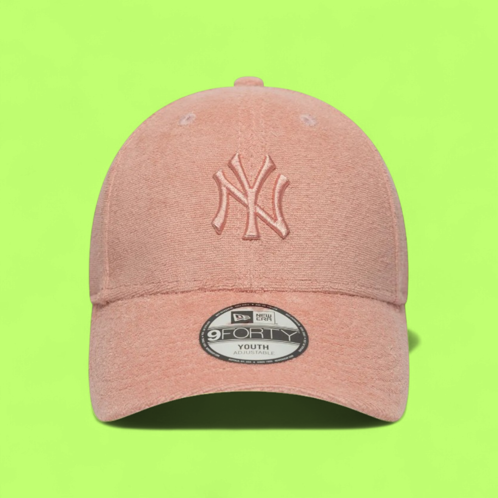 NEW ERA NY YANKEES PINK TEXTURED FABRIC YOUTH CAP CWCD