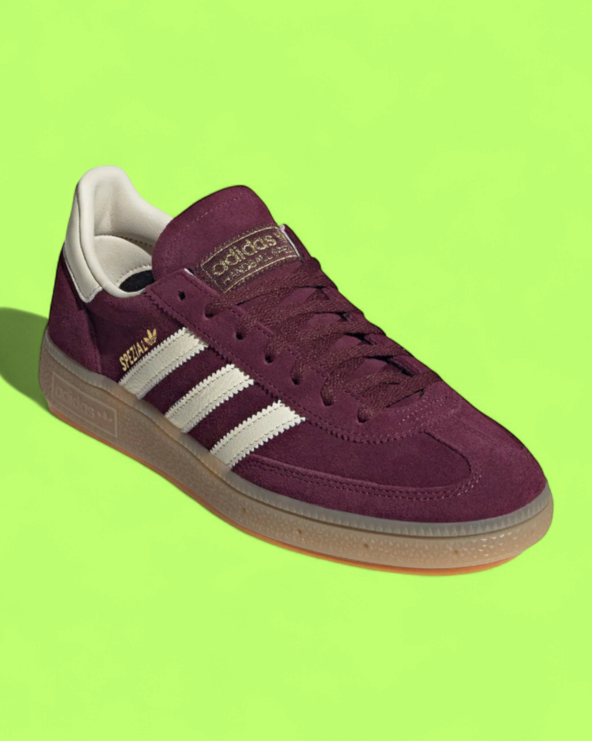 ADIDAS SPEZIAL BURGUNDY WHITE SUEDE RETRO CASUAL SHOES CWCD