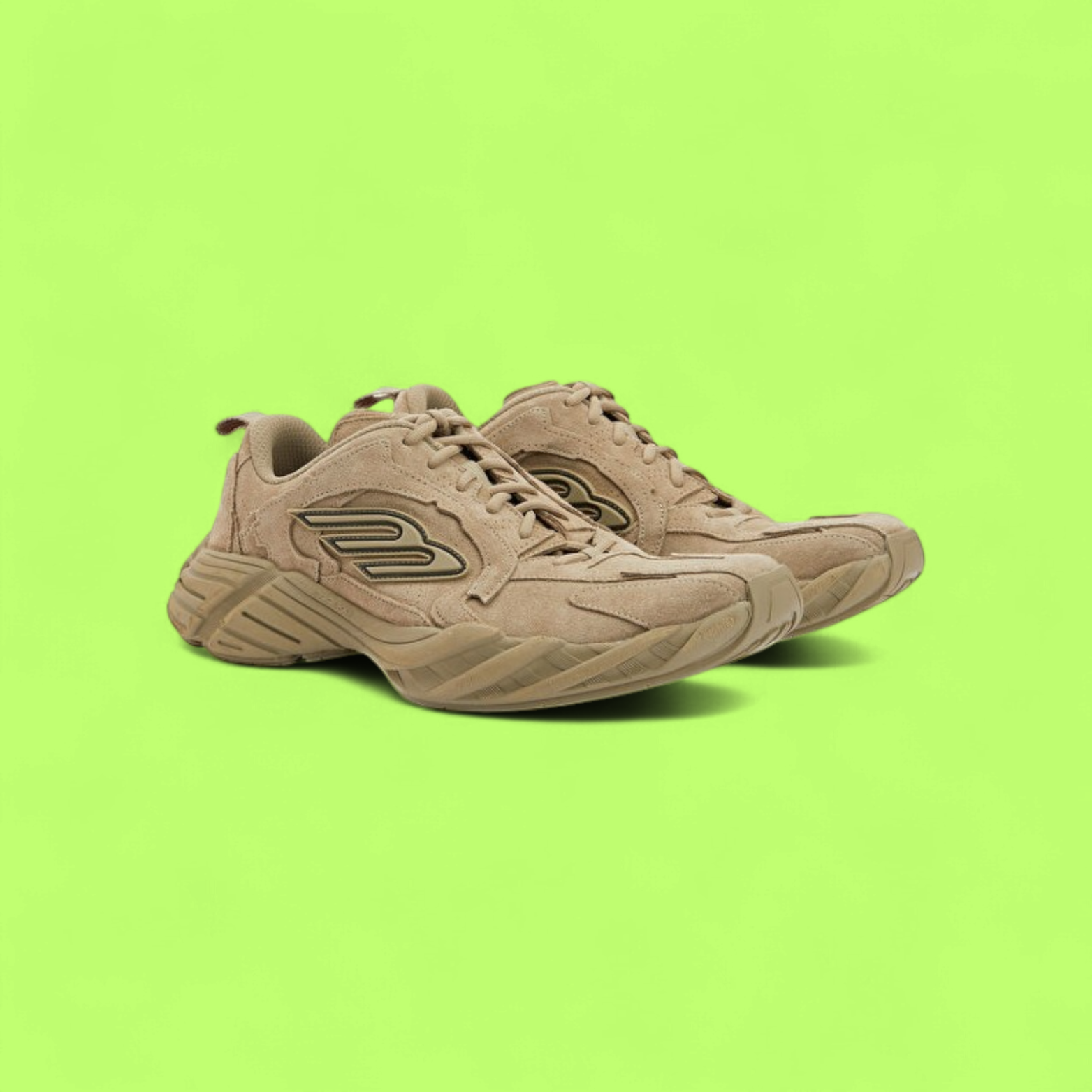 BALENCIAGA RETRO RUNNER SNEAKERS WITH SUEDE UPPER AND LOGO