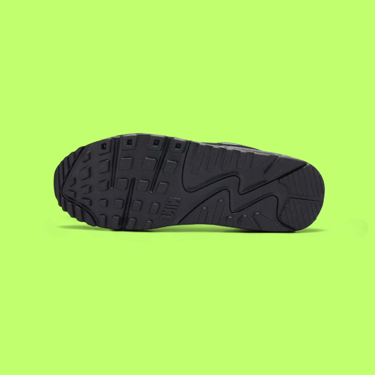 NIKE AIR MAX 90 MEN'S BLACK LEATHER RETRO RUNNING SNEAKERS