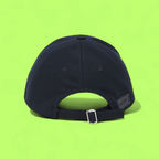 LOEWE NAVY BLUE CAP WITH EMBOSSED ANAGRAM LOGO PATCH CWCD