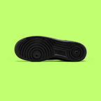 NIKE AIR FORCE 1 '07 MEN'S BLACK LEATHER CLASSIC SNEAKERS