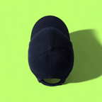 PRADA MILANO NAVY BLUE BASEBALL CAP WITH EMBROIDERED LOGO
