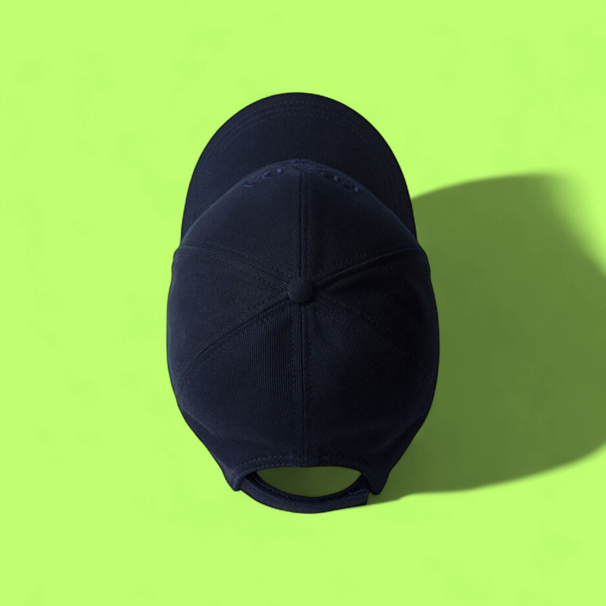 PRADA MILANO NAVY BLUE BASEBALL CAP WITH EMBROIDERED LOGO