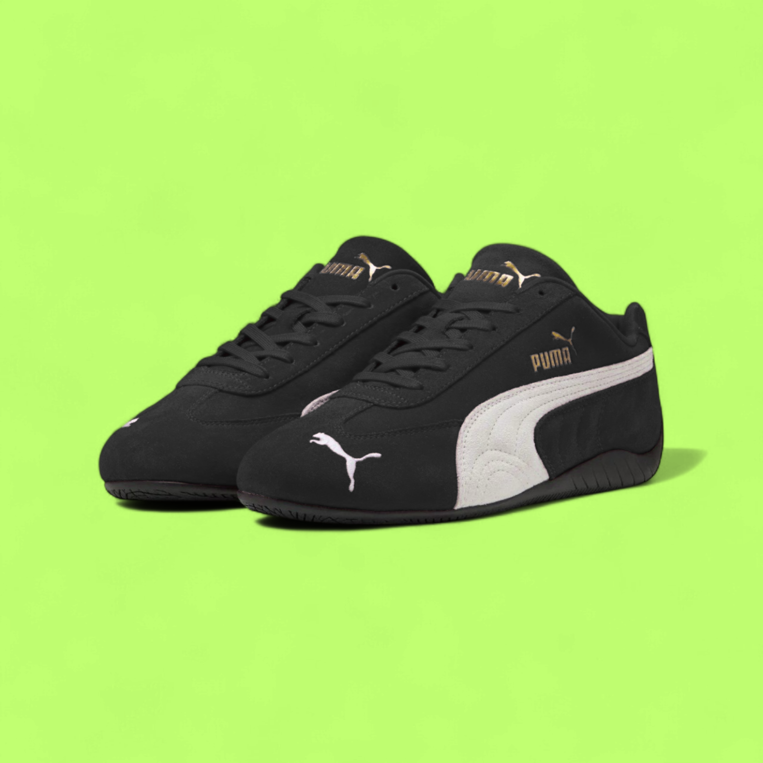 PUMA SPEEDCAT OG UNISEX BLACK SUEDE MOTORSPORT STYLE SNEAKERS