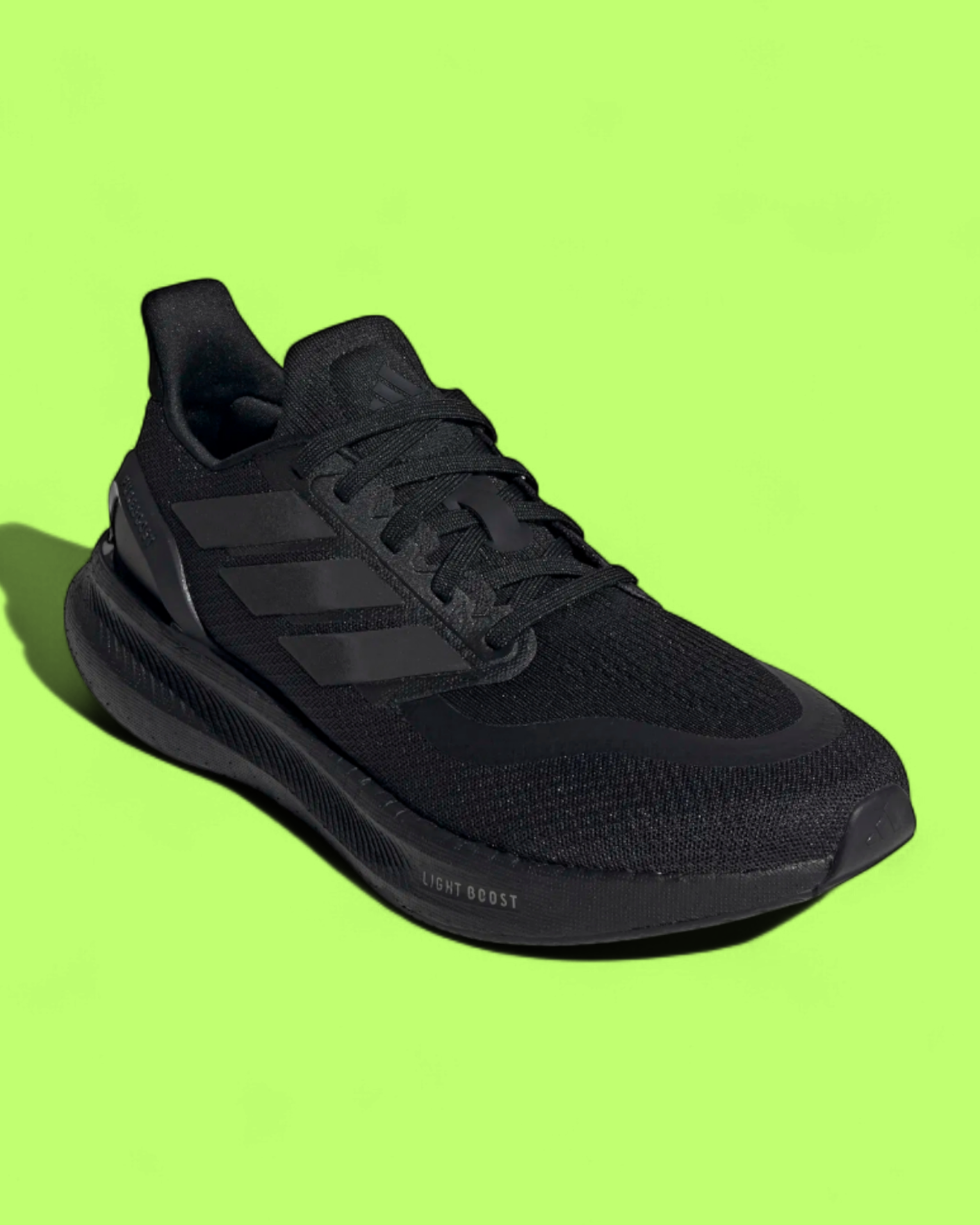 ADIDAS PUREBOOST ALL BLACK LIGHT BOOST RUNNING PERFORMANCE