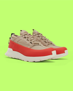 CANADA GOOSE RED BEIGE OUTDOOR TRAIL HYBRID PREMIUM SNEAKERS