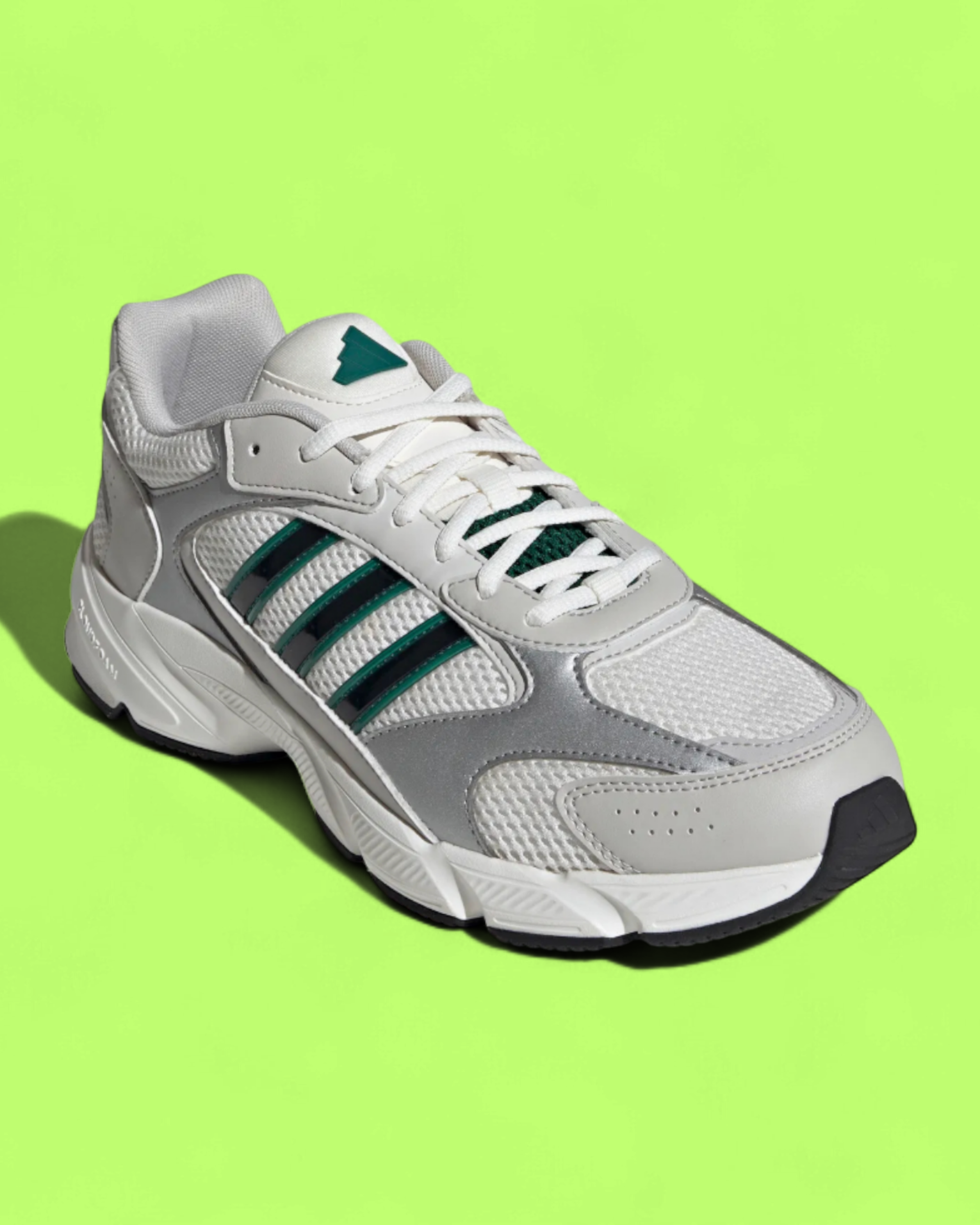 ADIDAS CRAZYCHAOS SILVER GREEN RETRO RUNNING SNEAKERS CWCD