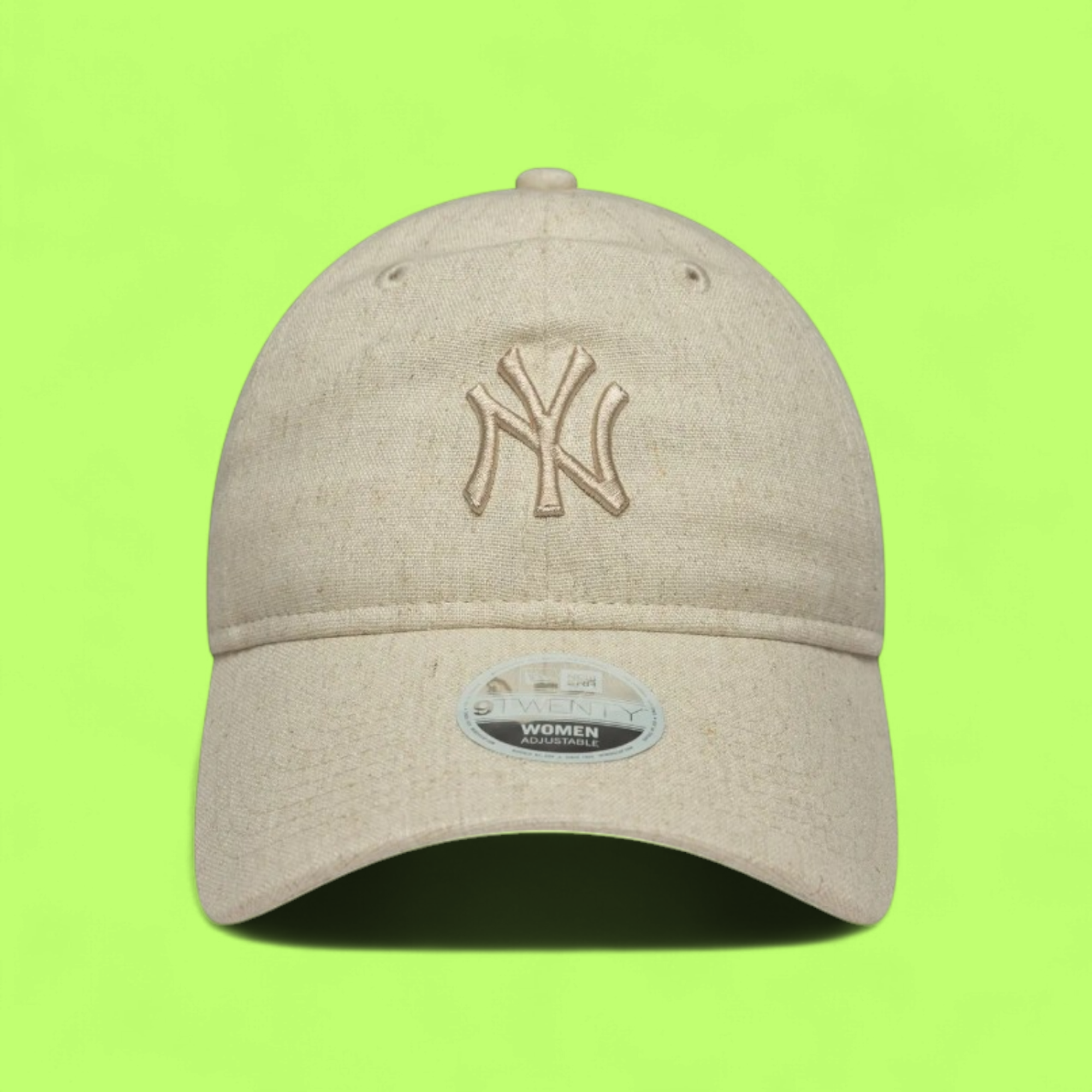 NEW YORK YANKEES BEIGE CAP WITH TONAL LOGO DESIGN CWCD