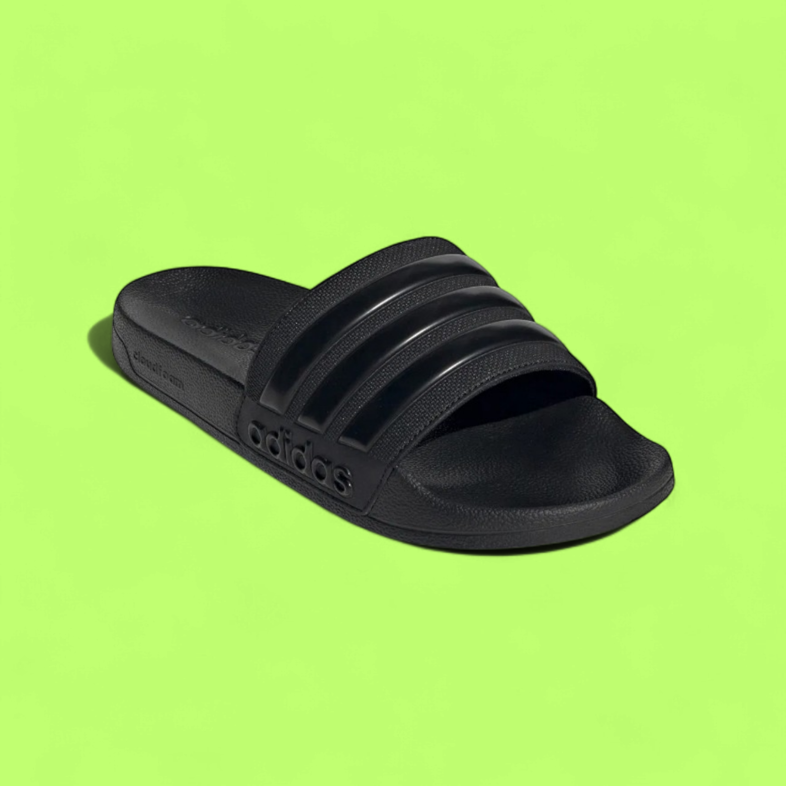 ADIDAS ADILETTE SHOWER UNISEX BLACK WATER-RESISTANT SLIDE SANDALS