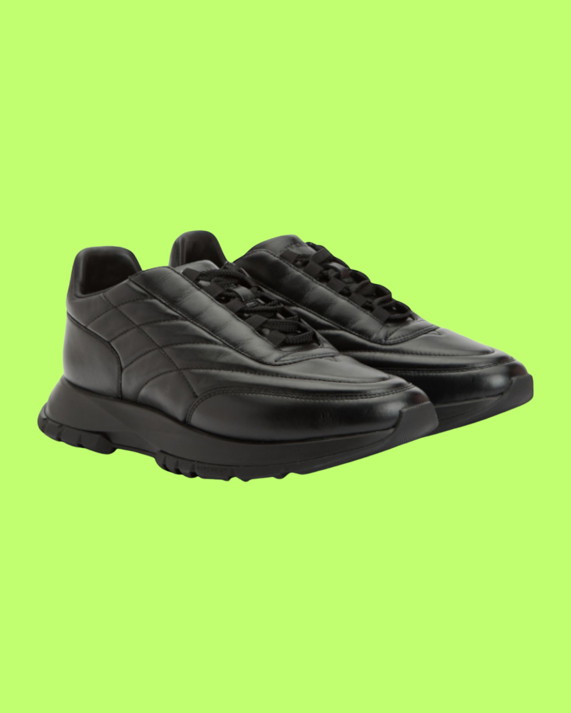 GIVENCHY BLACK LEATHER CLASSIC LUXURY SNEAKERS ICON DROPZZ