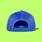 JOHN HATTER BLUE MESH BASEBALL CAP WITH SKY’S THE LIMIT