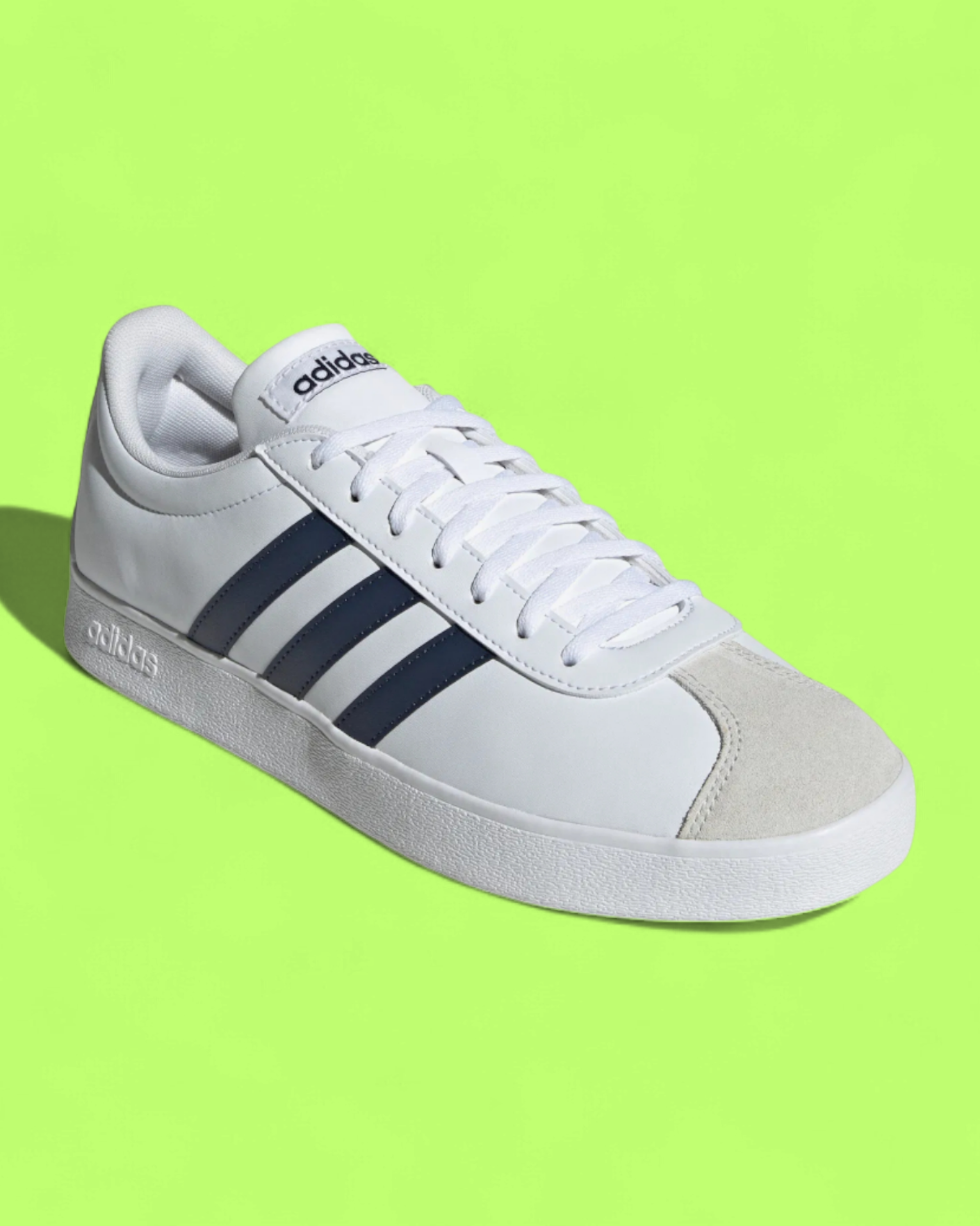 ADIDAS VL COURT WHITE NAVY CASUAL CLASSIC LEATHER SNEAKERS