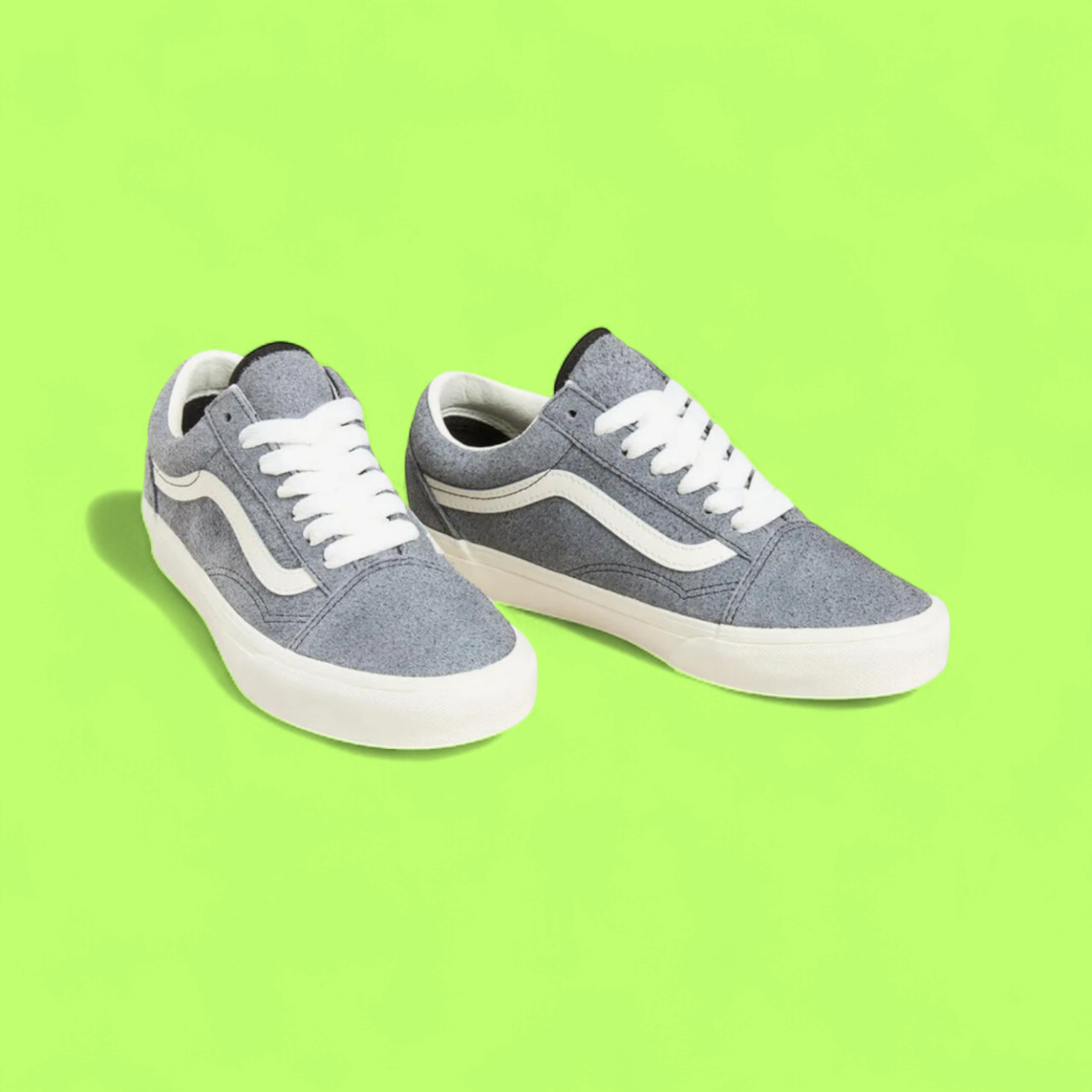 VANS OLD SKOOL PREMIUM GREY SUEDE WHITE STRIPE STYLE CWCD