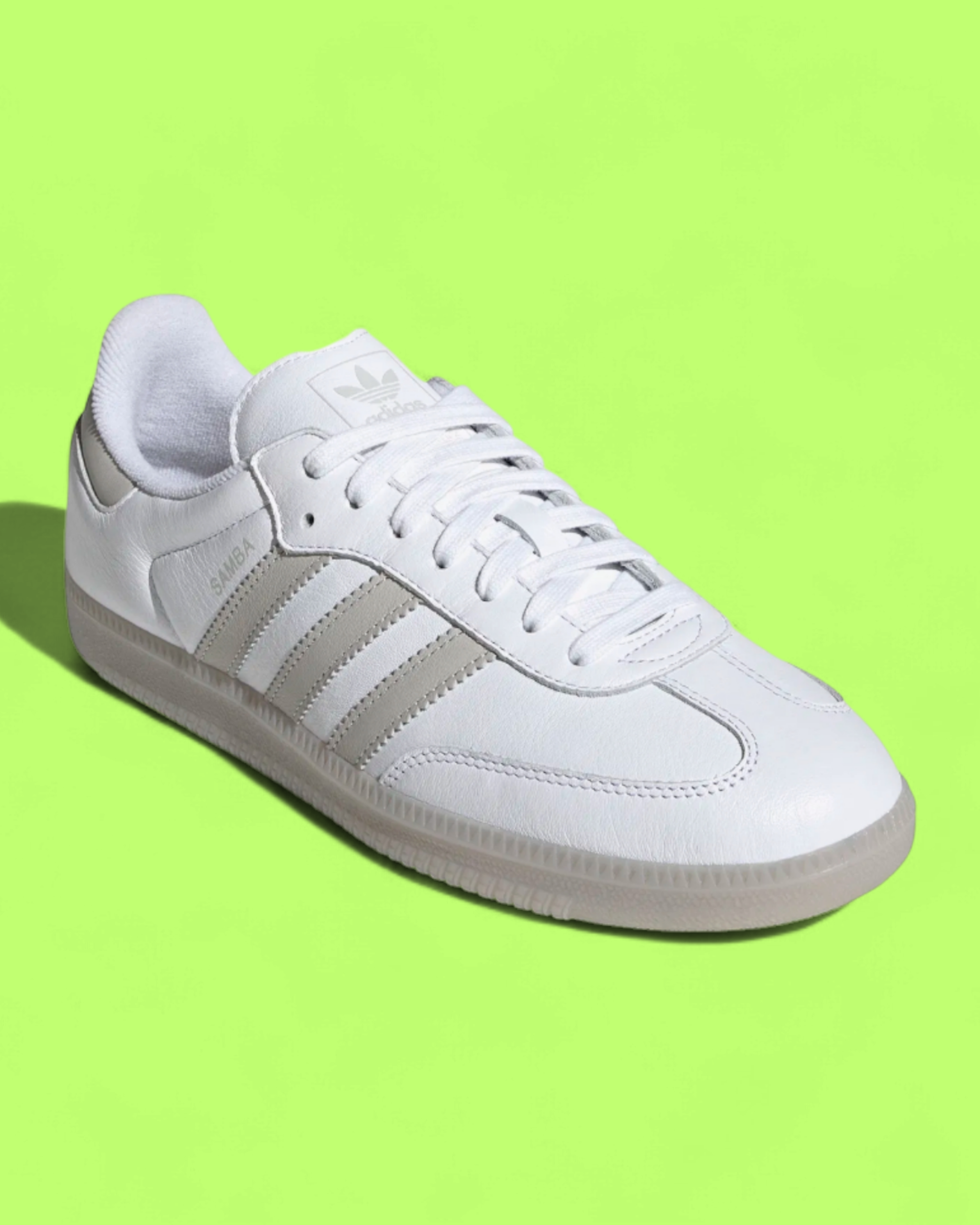 ADIDAS SAMBA OG WHITE GREY CLASSIC LEATHER SNEAKERS ICON CWCD